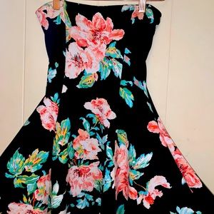 black floral dress